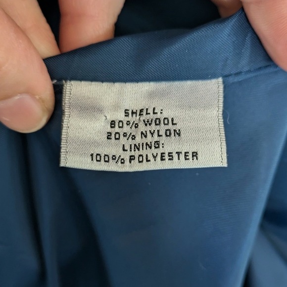 Preston & York Sapphire Blue Wool Blend Car Coat Womens Size 8 - Picture 9 of 9